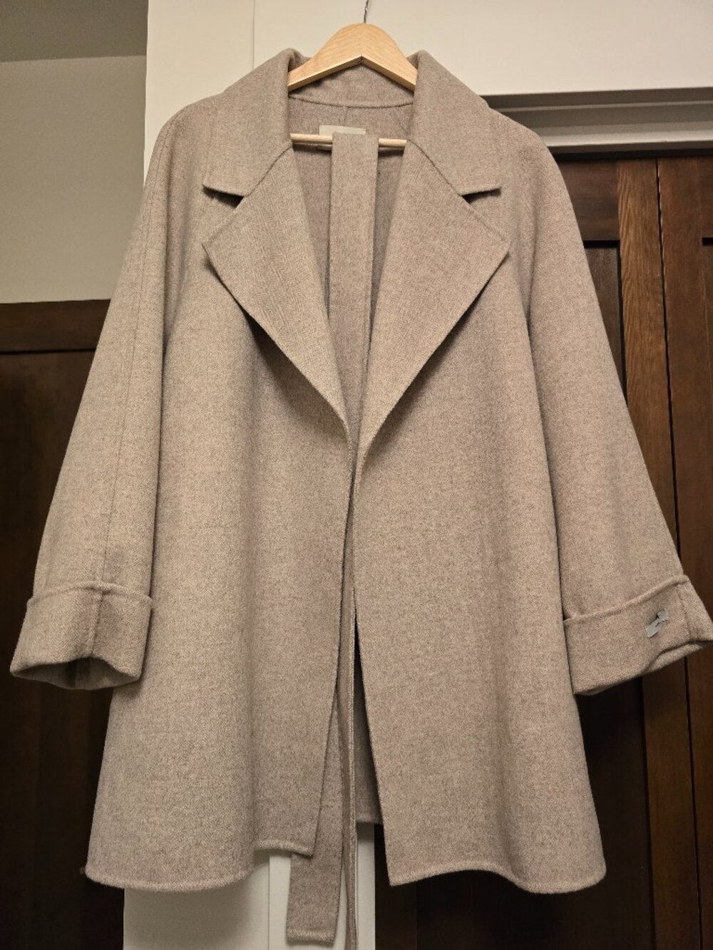 Cashmere/Wool Coat Large Handmade